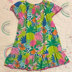 Boden Colorful Tropical Print Dress